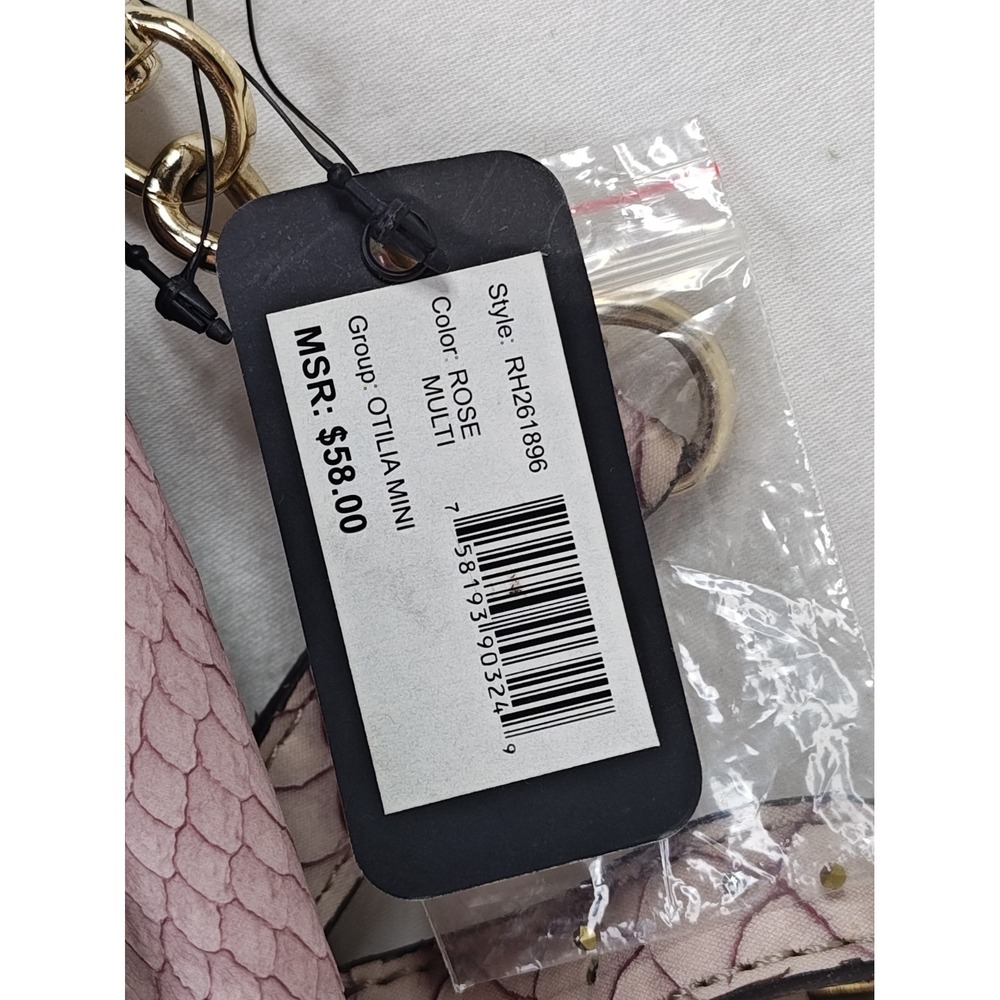 Guess Otilia Mini Rose Multi Faux Snakeskin Colorblock Crossbody Bag RH261896 NW - Picture 3 of 13